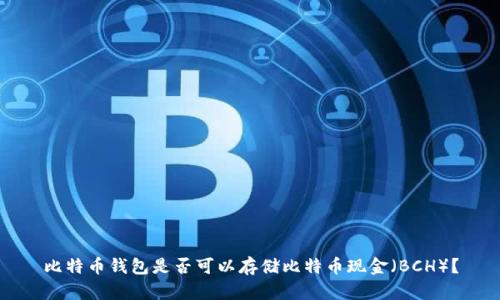 比特币钱包是否可以存储比特币现金(BCH)?